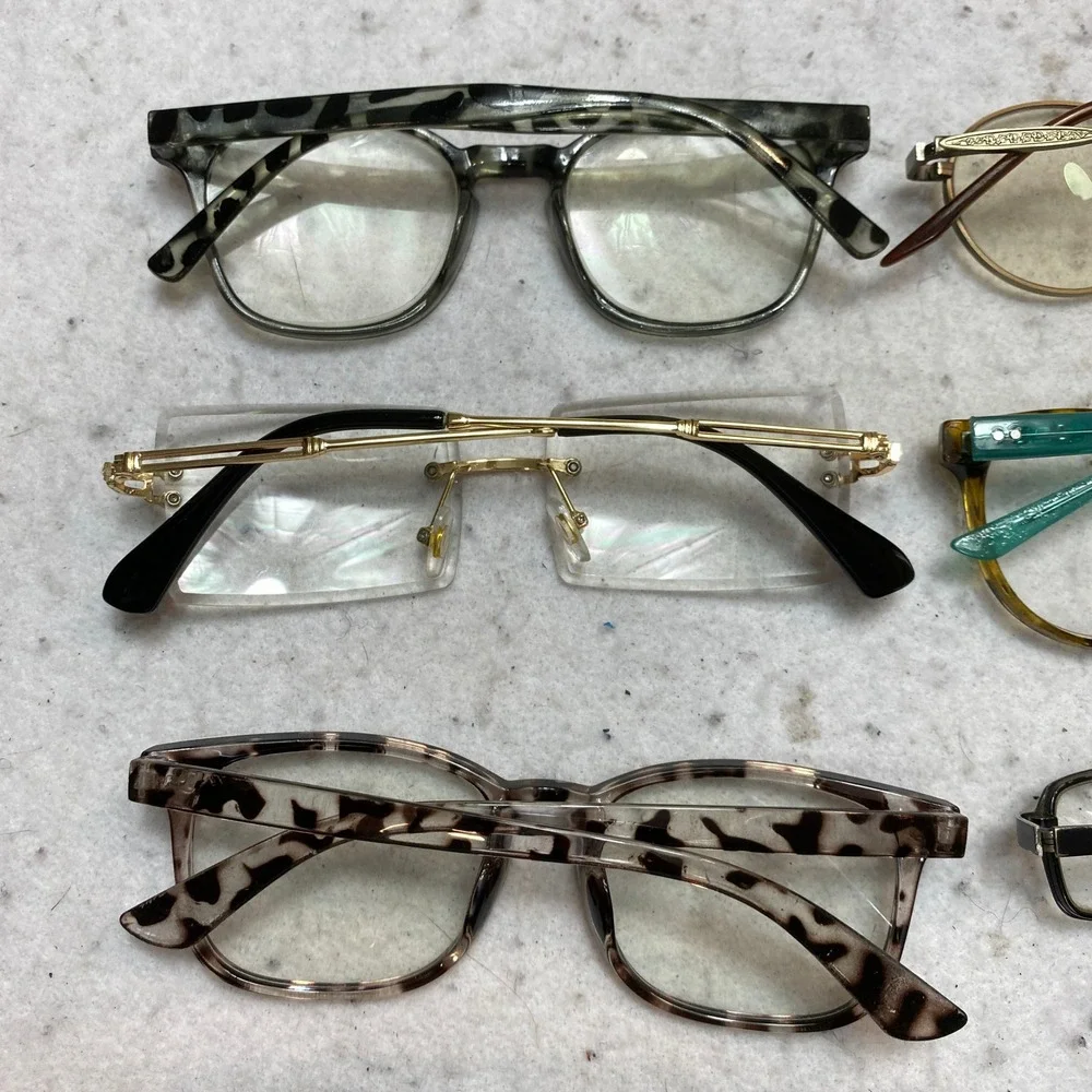 Lot 12 Pairs Unbranded Eyeglasses Frames Mixed Styles Multicolor Bulk Bundle